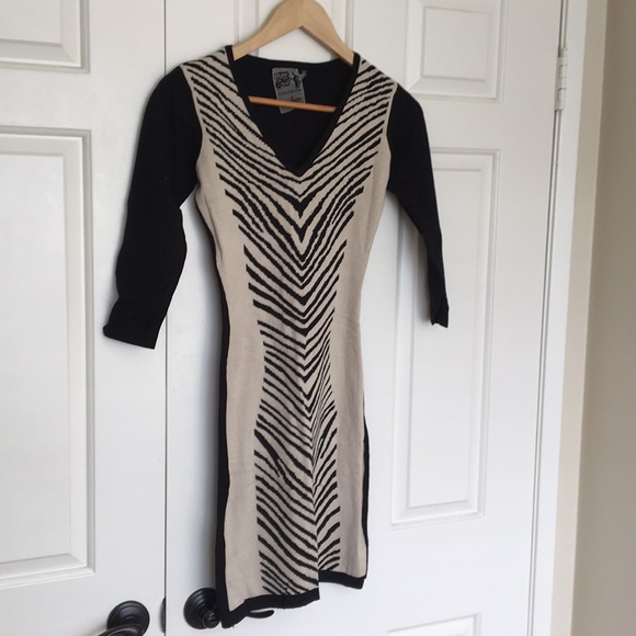 Striped Sweater Dress- Size Small - Picture 1 of 3